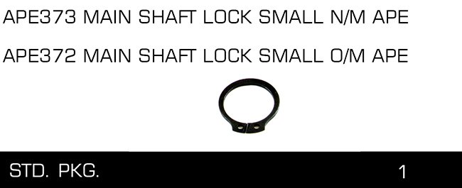 APE372 APE373 MAIN SHAFf LOCK SMALL N M APE